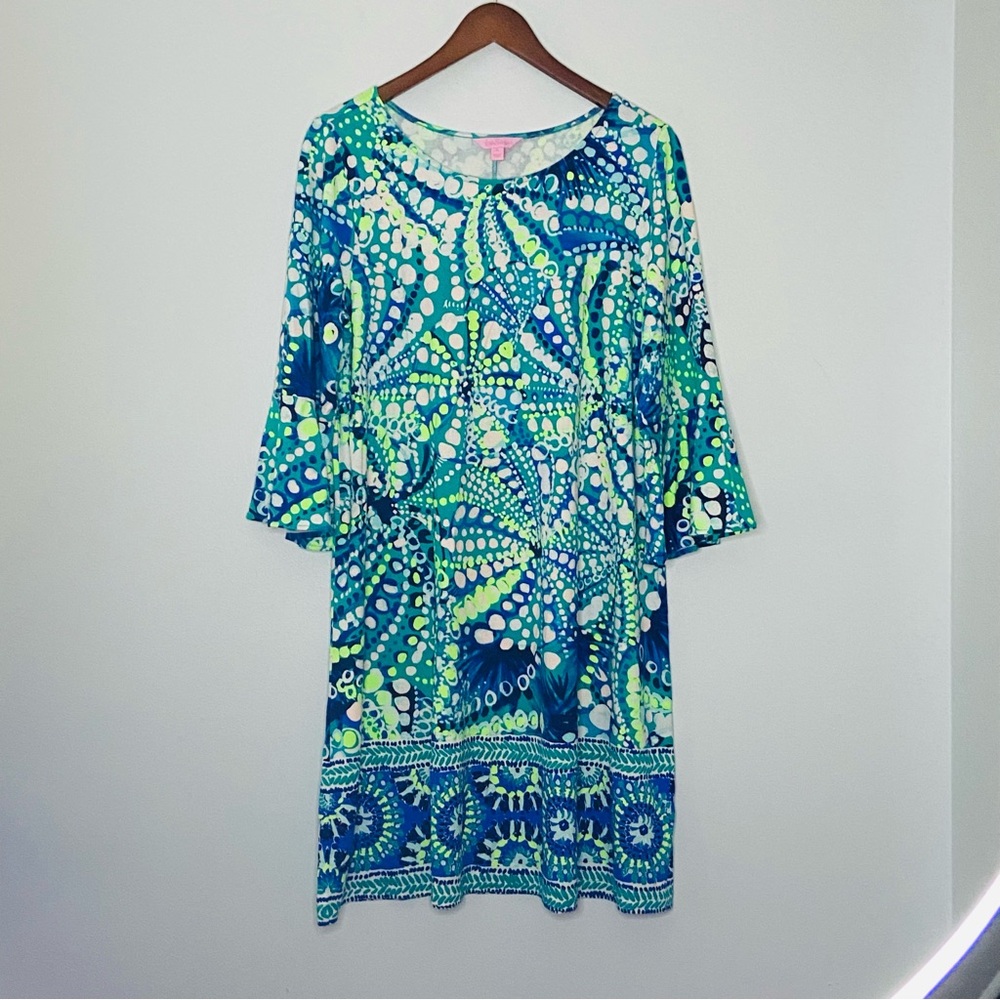 Lilly Pulitzer Dress Blue and Green Size XL